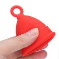 thumbnail image 3 of Silicone Menstrual Cup Women Soft Elastic Reusable Period Cup Female Body Care ToolRed S, 3 of 5
