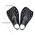 thumbnail image 2 of FONDOTIN 1 Paire de Palmes d'Entraînement Ajustables TRP Noires pour Séances de Natation, 2 of 8