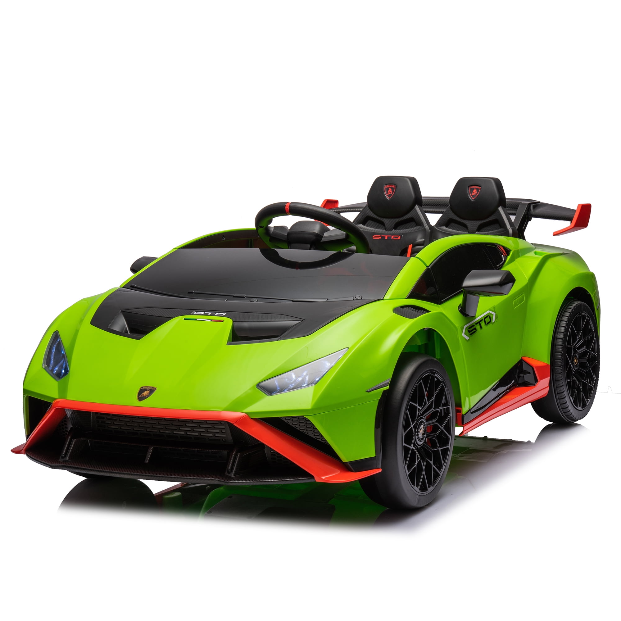 CIPACHO 24V Ride On Car for Kids with Control, Licensed Lamborghini Huracan Sto Battery Powered Electric Vehicles Sports Car, Sound System, Hydraulic Doors, Green CIPACHO 24V Ride On Car for Kids with Control, Licensed Lamborghini Huracan Sto Battery Powered Electric Vehicles Sports Car, Sound System, Hydraulic Doors, Green