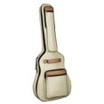 thumbnail image 4 of Bolsas de bajo de guitarra eléctrica perfecl Estuche de transporte con correas ajustables Mochila Bolso de almacenamiento Estuche suave acolchado Bolsa Khaki caqui, 4 of 8