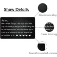 thumbnail image 3 of 1 pc My Love Wallet Card Engraved Wallet Insert Metal Wallet Card Insert Anniversary Romantic Mini Love Notes Gift For Men Husband Boyfriend Fiance Valentine Day Wedding Birthday Christmas, 3 of 7