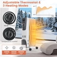 thumbnail image 4 of Canddidliike 1500W Electric Space Heater with Adjustable Thermostat, Overheat & Tip-Over Protection, Electric Oil Heater for Home, Bedroom, Indoor use, 4 of 7