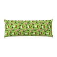 thumbnail image 2 of Gaeub Cute Green Frog Printed Long Body Pillowcase Envelope Closure 1 Pack Wrinkle for Night Sweats - 20x54 in, 2 of 8