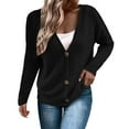 thumbnail image 2 of Cardigan Sweaters for Women 2025 Casual Button Long Sleeve V-Neck Sweater Jacket Coat Womens Cardigan Sweaters, 2 of 6