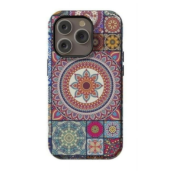 ArtsCase AC-02219548 StrongFit Designer Cases for iPhone 14 Pro, Orange - Mandalas