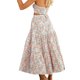 thumbnail image 4 of Txlixc Falda de verano para mujer Boho cintura elástica plisada línea A fluida falda larga de playa con bolsillos Txlixc  Moda, 4 of 5