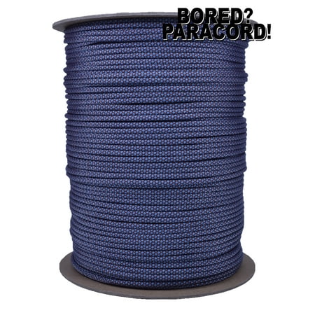 1000 Ft Spool High Quality Best Durability 550 lb Paracord - Chocolate Tarheel Blue Diamonds Color - Bored Paracord (Best American Chocolate Brands)