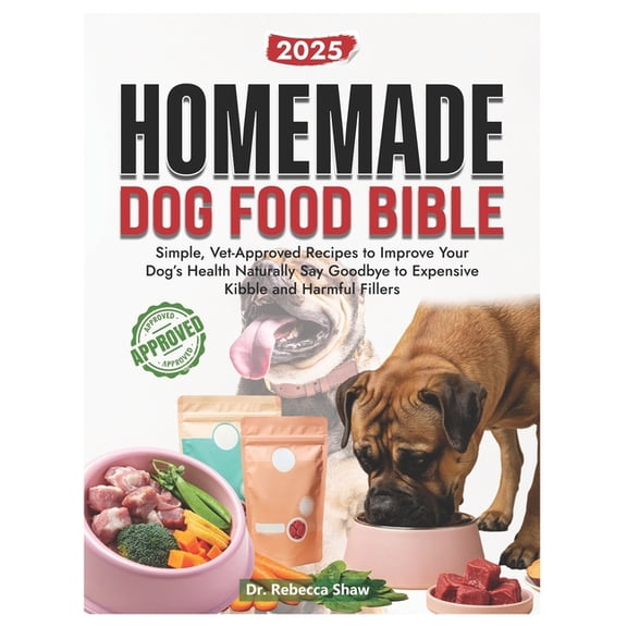 Homemade dog food bible: Simple, vet approved recipes to improve your dog's health naturally. Say goodbye to expensive k, (Paperback)