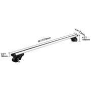 KFFKFF Universal Roof Rack Cross Bars, 54 Aluminum, 200 lbs, Adjustable with Locks, Multicolor