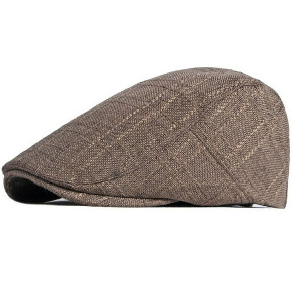 SikaFu Men Women Berets Cotton Linen Adjustable Beret Cap Breathable Artist Painter Beret Hat Male Female Ivy Newsboy Flat Cap