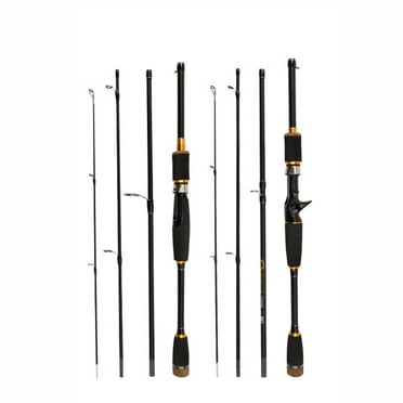 1Pc 1.8/2.1M Carbon Fiber Lure Fishing Rod Ml Travel Spinner Baitcasting Pole Fishing Rod Accessories Gun Handle 2.1