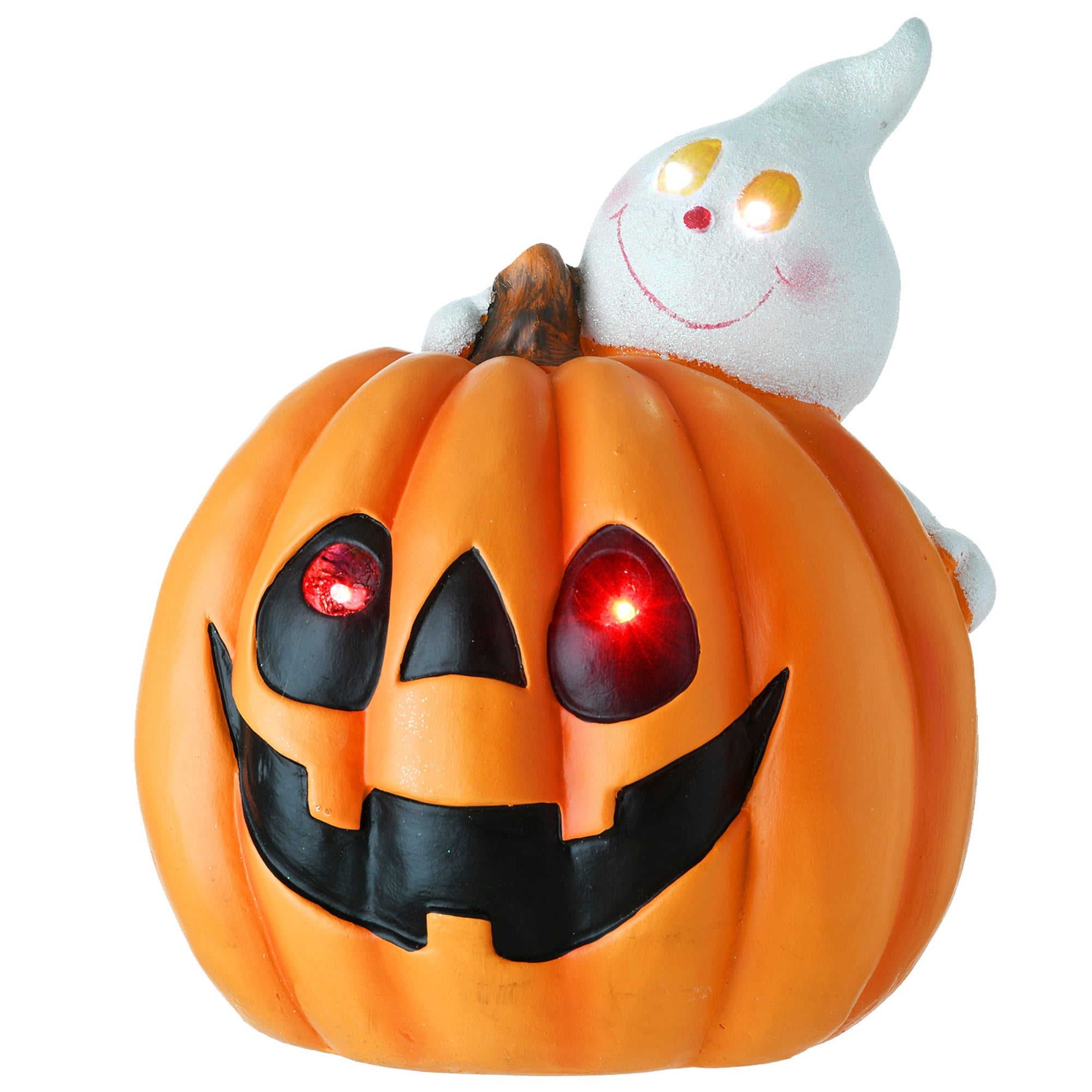 RAZ Imports~Halloween Pumpkin Jack O'Lantern Glass Platter~Plate~Tray~Candy Dish 