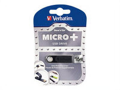 Verbatim 97764 16gb Micro Plus Flash Drive