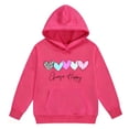 thumbnail image 7 of Toddler Baby Girl Outfits Toddler Fall Winter Clothes Cute Long Sleeve Sweatshirt Tops Pants Set Infant 2Pcs Clothing,4-5 Years,Hot Pink, 7 of 7