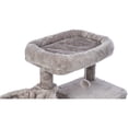 thumbnail image 4 of TRIXIE Pepito Plush & Sisal 2-Level 39.4" Cat Tree with Scratching Posts & Condo, Gray, 4 of 8