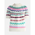 thumbnail image 5 of Free Assembly Women's Yoke Stitch Sweater with Short Sleeves, Midweight, Sizes XS-XXL, 5 of 5