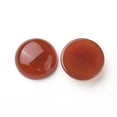 thumbnail image 2 of 2pc Natural Red Agate/Carnelian Cabochons Dyed Half Round 16x5.5~6mm, 2 of 2