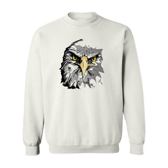 Eagle Ink Drawing Sweatshirt Women -Image by Shutterstock, Female Medium