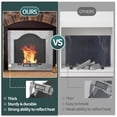 thumbnail image 2 of Resguardo de hierro permade con patas para reflector de calor de chimenea, 2 of 7