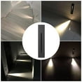thumbnail image 4 of DOLITY LED Wall Stair Light Recessed Sconces Walkway Warm White Stairway Lighting Black Black Rectangle, 4 of 9