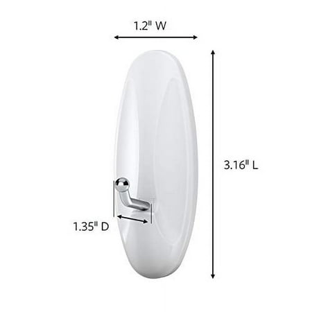 Command Medium Wire Hooks Value Pack, White, 7-Hooks, 12-Strips, Organize Damage-Free