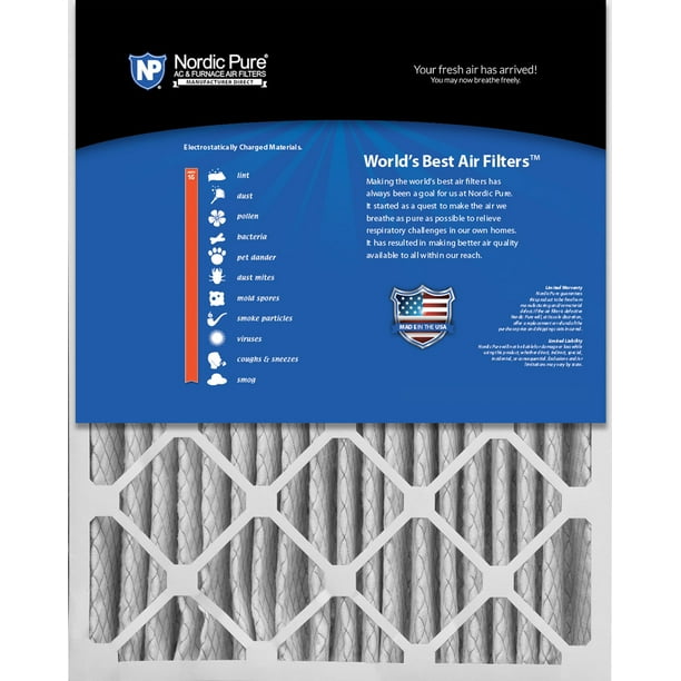 (2) NORDIC PURE popular 20X25X5 (4 3/8) HONEYWELL REPLACEMENT AIR FILTERS MERV 15