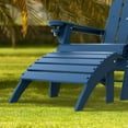 thumbnail image 2 of Hidpriva Outdoor Adirondack Ottoman, HDPE Weather Resistant Folding Footstool for Patio Pool Porch Lawn, Blue, 2 of 7
