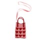 thumbnail image 3 of Bolso bandolera con forma de corazón para mujer, pequeño bolso para teléfono, bolso de hombro decorativo, bolso bandolera decorativo para exteriores y playa., 3 of 7