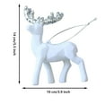 thumbnail image 3 of Christmas Ornaments Reindeers Xmas Reindeer Decorations Indoor Flocked Reindeer Ornaments Deer Lover Gifts for Tables, Fireplace, Stairs Home Decor, 3 of 3