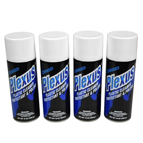 MADE In the USA New Plexus Plastic Cleaner Protectant & Polish 13oz Can 4 Pack