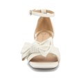 thumbnail image 6 of Journee Womens Zevi Linen Block Heel Dress Sandals, Widths Available, 6 of 9