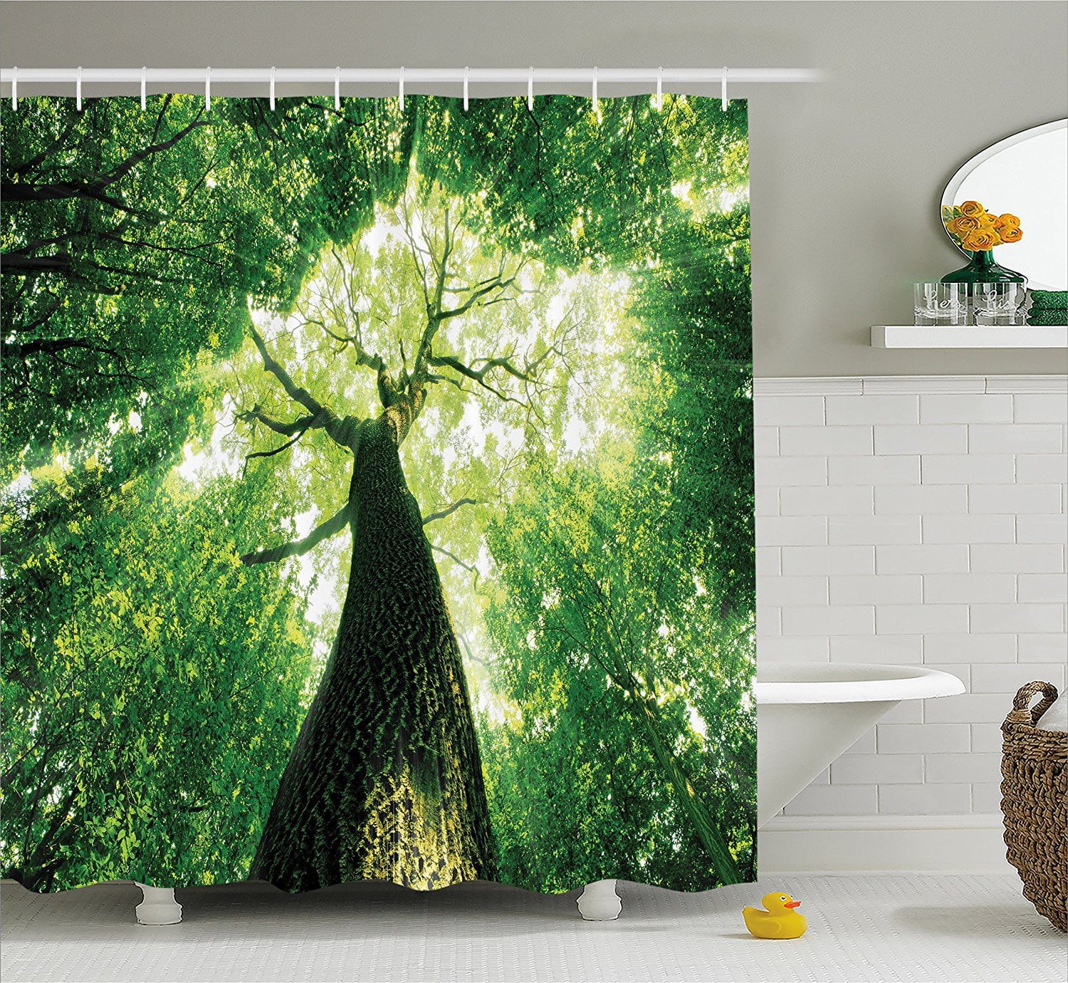 Forest Home Decor Shower Curtain by , Sunlights to Woodland Wild