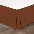 thumbnail image 2 of 100% Egyptian Cotton 1 PCs Box Pleated BedSkirt 18 inches (Brick Red,Twin), 2 of 5