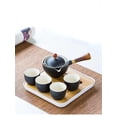 thumbnail image 2 of Kung Fu Tea Ceremony Set Chinese Automatic Rotating Tea Make Home Ceramic Tea Pot Travel Portable, 2 of 5