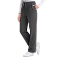 thumbnail image 2 of Collections Etc Women's Comfortable Elastic Waist Cotton Drawstring Knit Pants Black Small, 2 of 9