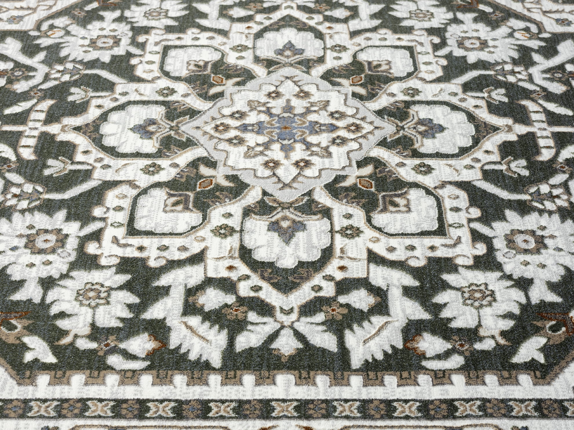United Weavers Riviera Delora Area Rug, Border Pattern, Green, 7'10" X 10'6"