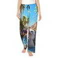 thumbnail image 1 of Balery Playful Hedgehog Forest Pond Pantalones de pijama para mujer, pijamas ultraligeros, pantalones de estar por casa-X-Large, 1 of 6