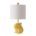 thumbnail image 4 of SAFAVIEH Sunny 18 in. Squirrel Yellow Ceramic Table Lamp with 100% White Cotton Shade, 4 of 6