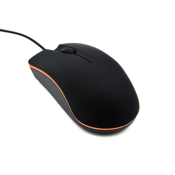 Cables Ratón Óptico Recargable Inteprter Equipo de entrada Mute Click Diseño curvo Ergonomía Gamer Negro