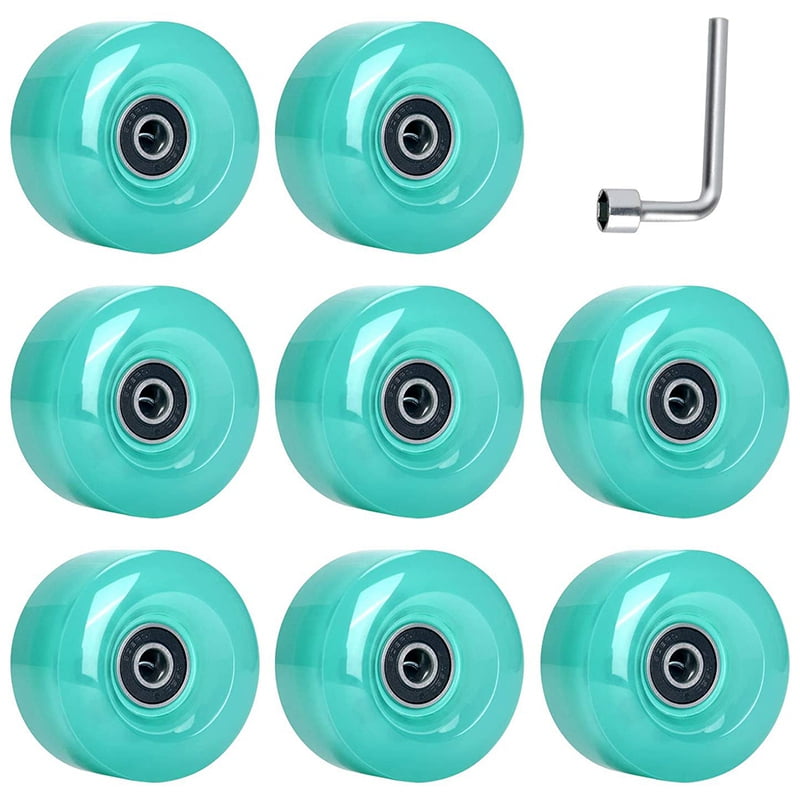 8Pcs 58mmx32mm,82A Outdoor/Indoor Roller Skate Wheels,PU Wheels