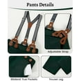 thumbnail image 5 of ZOEREA Baby Boy Clothes Set Infant Tuxedo Long Sleeve Gentleman Suit Outfits + Beret Hat + Suspender Pants + Bowtie 0-18M, 5 of 6