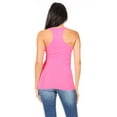 thumbnail image 4 of Women's Casual Ribbed Racerback Solid Stretch Cami Tank Top, 4 of 4