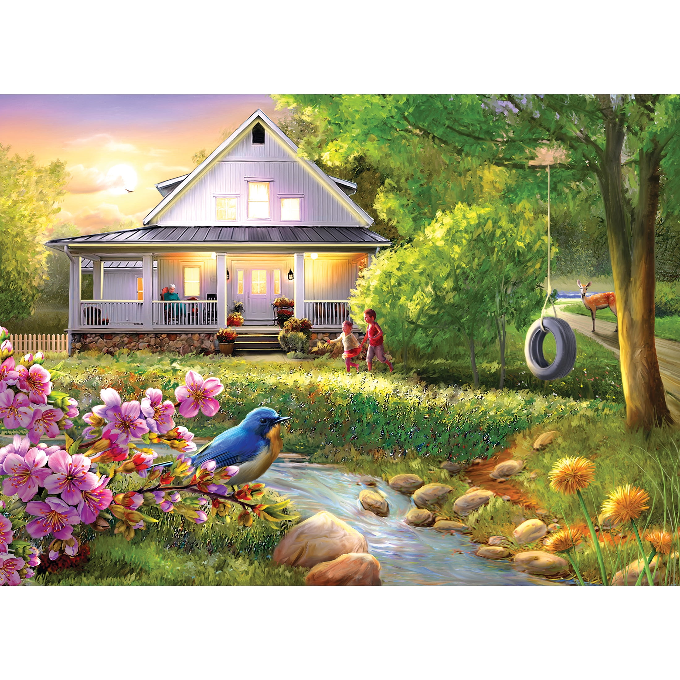 RoseArt Puzzle Collector 1000-Piece Summer Evening Jigsaw Puzzle