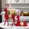 thumbnail image 4 of Oioii Reindeer & Deer Christmas Decoration , Small Indoor & Tabletop Statue , Resin Figuring for Home, 4 of 6
