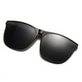 thumbnail image 1 of Gafas de sol polarizadas con clip para miopía para hombres y mujeres, gafas de sol polarizadas con cambio de color, las gafas con clip se pueden girar hacia arriba, marco generoso, 1 of 4