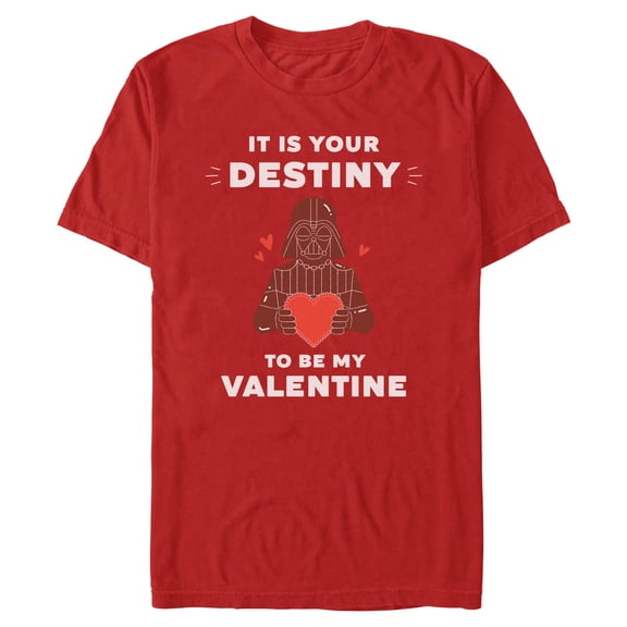 Mens Star Wars It Is Your Destiny To Be My Valentine T Shirt