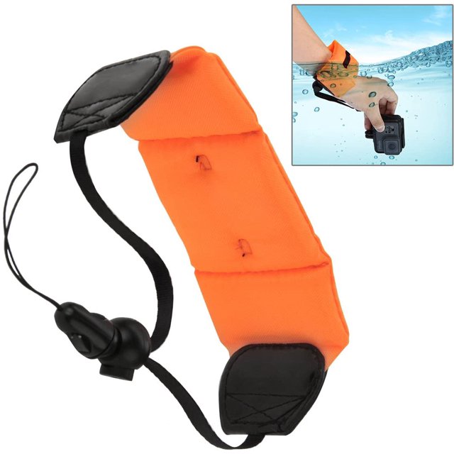 CHAO Correa flotante impermeable para cámara, pulsera flotante universal (naranja)
