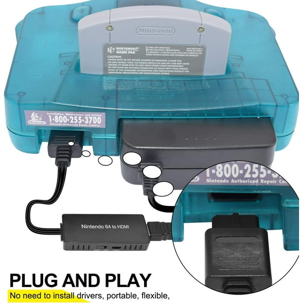 Nintendo64 to HDMI Converter HD Link Cable N64 to a New HDMI TV