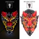 thumbnail image 1 of Máscara de alambre intermitente para Cosplay, disfraz Anonymous para baile brillante, Carnaval, fiesta, 10 opciones Qiuyongming unisex, 1 of 2