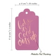 thumbnail image 5 of Inkdotpot Rose Gold Foil Paper Hang Tags Baby It's Cold Outside Baby Shower Favor Tags 50 Pieces, 5 of 6